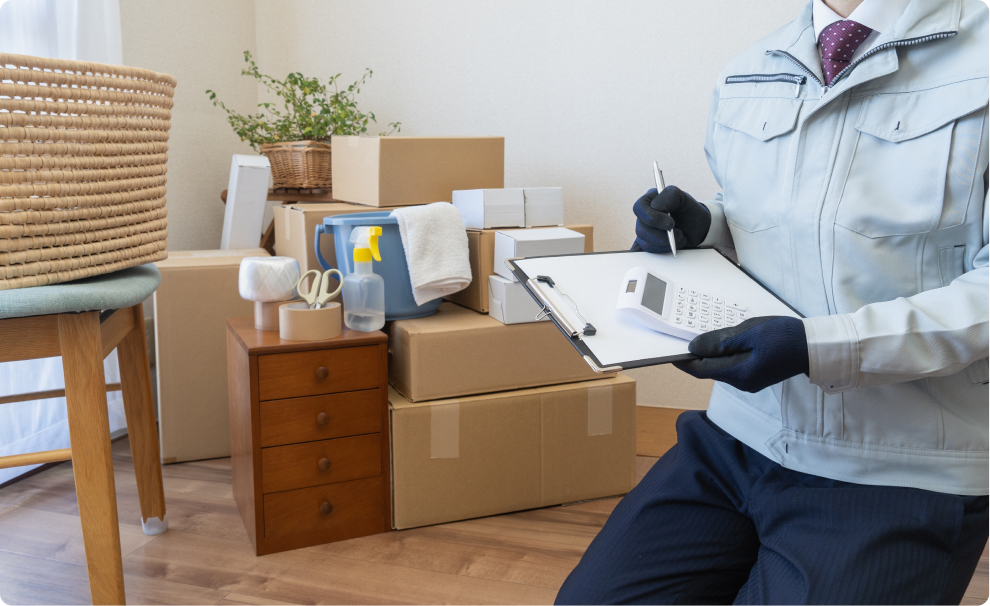 遺品整理で必要な対応をまとめてお任せいただけます